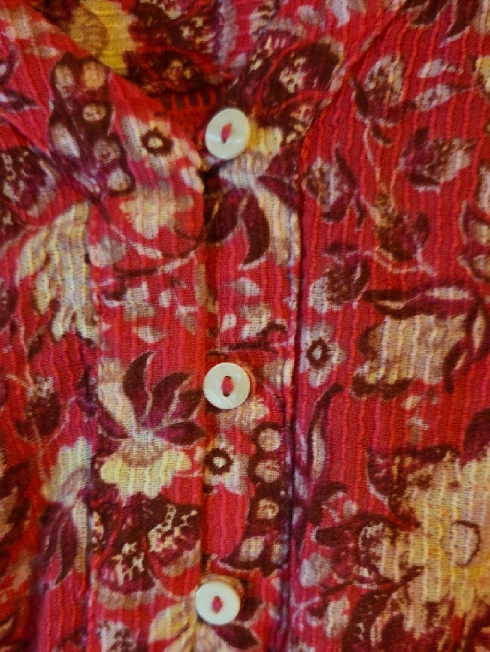 Lane Bryant Hot Pink Floral Ruffle Sleeve Top - Picture 5 of 6